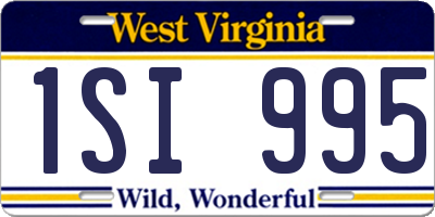 WV license plate 1SI995