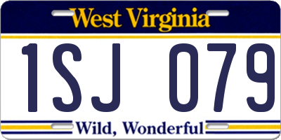 WV license plate 1SJ079