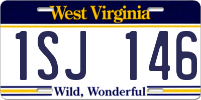 WV license plate 1SJ146