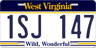 WV license plate 1SJ147
