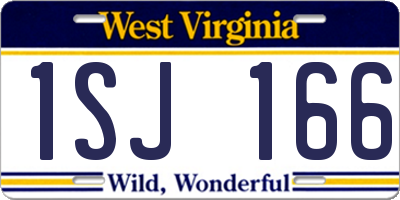WV license plate 1SJ166