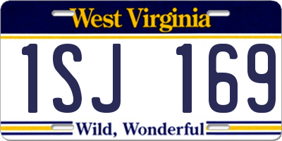 WV license plate 1SJ169