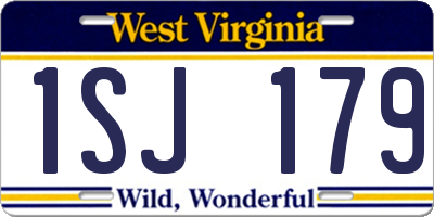 WV license plate 1SJ179