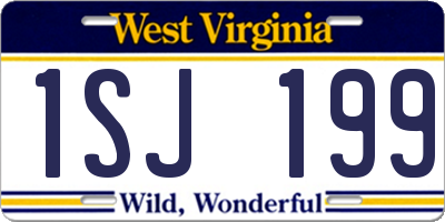 WV license plate 1SJ199