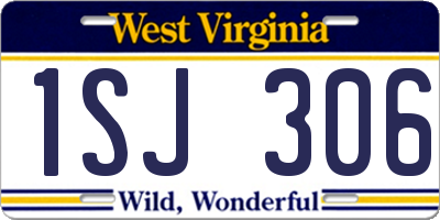 WV license plate 1SJ306
