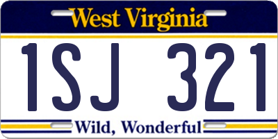 WV license plate 1SJ321