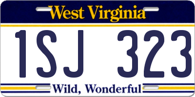 WV license plate 1SJ323