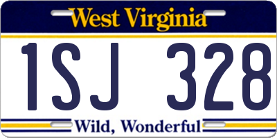 WV license plate 1SJ328