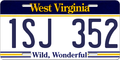 WV license plate 1SJ352