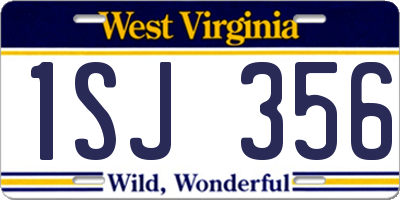 WV license plate 1SJ356