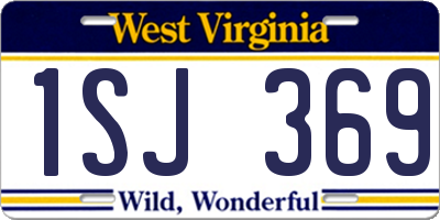 WV license plate 1SJ369