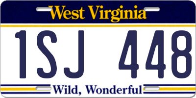 WV license plate 1SJ448