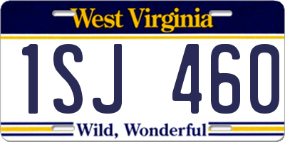WV license plate 1SJ460