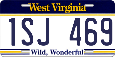 WV license plate 1SJ469