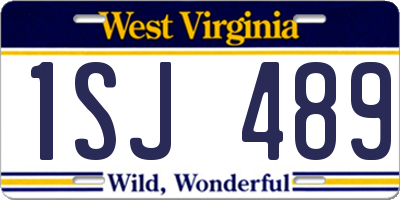 WV license plate 1SJ489