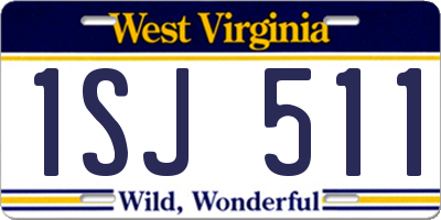 WV license plate 1SJ511