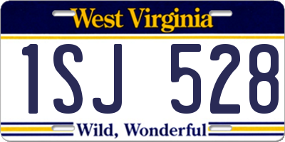 WV license plate 1SJ528