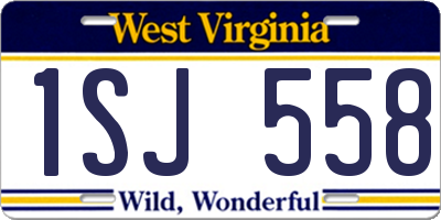 WV license plate 1SJ558