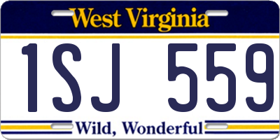 WV license plate 1SJ559