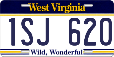 WV license plate 1SJ620