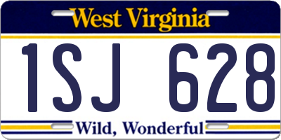 WV license plate 1SJ628