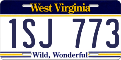 WV license plate 1SJ773