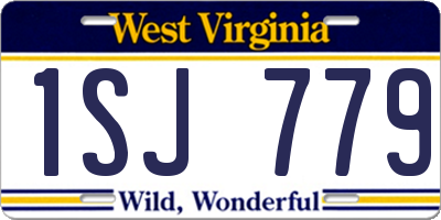 WV license plate 1SJ779