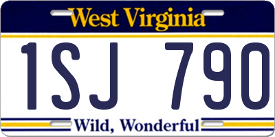 WV license plate 1SJ790