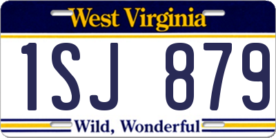WV license plate 1SJ879