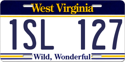 WV license plate 1SL127
