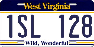 WV license plate 1SL128