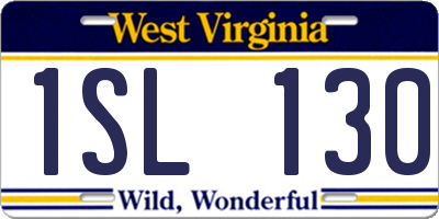 WV license plate 1SL130