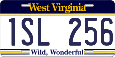 WV license plate 1SL256