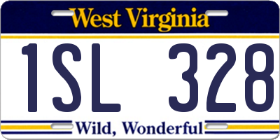 WV license plate 1SL328