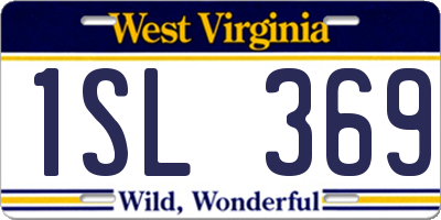 WV license plate 1SL369