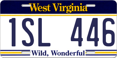 WV license plate 1SL446