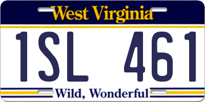 WV license plate 1SL461