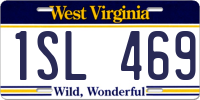 WV license plate 1SL469