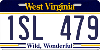 WV license plate 1SL479