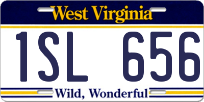 WV license plate 1SL656