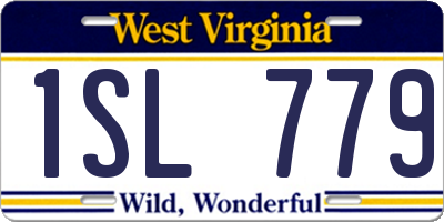 WV license plate 1SL779