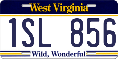 WV license plate 1SL856