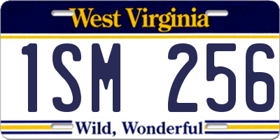 WV license plate 1SM256