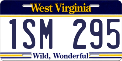 WV license plate 1SM295
