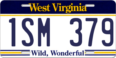 WV license plate 1SM379