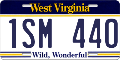 WV license plate 1SM440