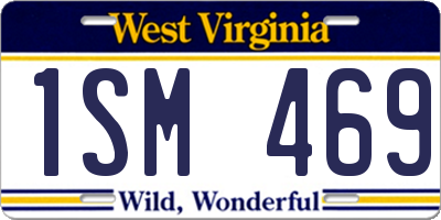 WV license plate 1SM469