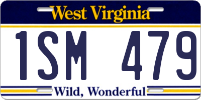 WV license plate 1SM479