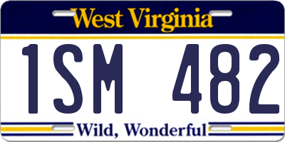 WV license plate 1SM482