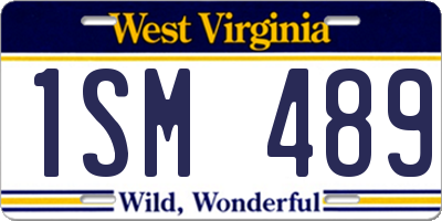 WV license plate 1SM489